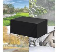 HOLEILUCK Housse Protection Salon De Jardin 80x75cm Housse Table De Jardin 600d Oxford Tissu Protection pour Tous Les Temps,Anti-UV Bâche Table Jardin,Housse pour Salon De Jardin Exterieur 80x75x84cm
