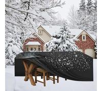 HOLEILUCK Housse Salon De Jardin 260x90cm Protection Salon De Jardin Exterieur,Bâche Table De Jardin Extérieur 260x90x30cm/LxWxH Housses pour Mobilier De Jardin, Applicable à Salon De Jardin Exterieu