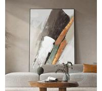 HOLEILUCK Peinture artistique abstraite sur toile avec cadre noir, décoration de la maison, salon, chambre à coucher, porche, grande fresque 60 x 95 cm avec cadre noir