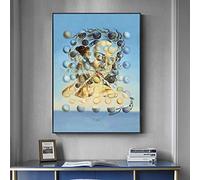 HOLEILUCK Peinture célèbre Salvador Dali Galatée Sphères Peinture à l'huile Impressions sur toile sans cadre Art mural pour salon Décoration d'intérieur 90 x 145 cm Sans cadre