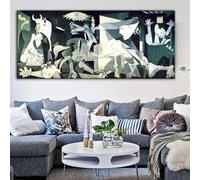 HOLEILUCK Picasso Guernica célèbre impression d'art sur toile impressions d'art Picasso reproductions d'œuvres d'art salon mur Art photos murales 100x200 cm/39x79in sans cadre