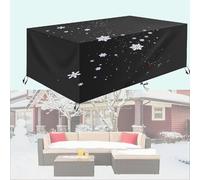 HOLEILUCK Protection Table De Jardin 220x90x84cm/WxLxH Housse Hivernage Salon De Jardin,Housse De Table De Jardin Oxford 600d Housse Salon De Jardin Carré Anti-UV Résistant Au Froid Coupe-Vent