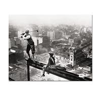 HOLEILUCK Vintage Golf sur un gratte-ciel photographie Art imprime mur toile peinture Sport Art photo pour salon décor à la maison 75x125cm/30x49in avec cadre