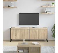 Holekex Meuble TV Sonoma - 140 x 36 x 49,5 cm - En bois - Table basse - Commode - Buffet - Banc - Console - Meuble avec tiroir