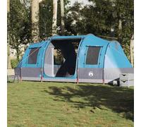 Holepyr Tente familiale tunnel verte imperméable en polyester 185T avec revêtement PU, 564 x 240 x, cabines de couchage, connexion E, facile à transporter pour le camping et l'extérieur
