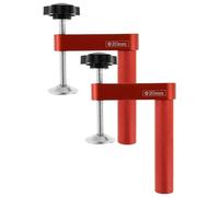 Holes Bench Clamp, Workbench Accessory, Red, Marking Pad Secure Grip, Versatile Hold Down Tool For Carpentry And, Woodworking Dog, Sturdy Aluminum Alloy, Compact