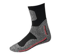 HOLEX Holex Chaussettes fonctionnelles, mi-longues, noir / rouge / gris, Taille unisexe: 39-41 Quantité:1
