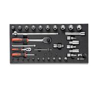 HOLEX Holex Jeu de douilles 1/4 et 1/2 pouce, Nombre d'outils: 39 Quantité:1