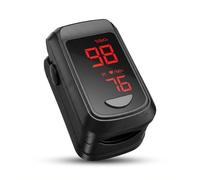 HOLFENRY moniteur d'oxygénation du sang,Moniteur SpO2 et Fréquence Cardiaque (PR), Écran OLED avec Indice de Perfusion (PI), Mesure Rapide 10 Secondes, avec Cordon et Piles