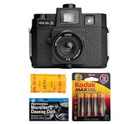 Holga 120GCFN Appareil photo avec flash intégré Kodak TX 120 Film noir et blanc avec accessoires