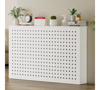 HOLGVE Cache Radiateur Chauffage À Bois for La Maison, Étagère de Radiateur Couverture Radiateur Vapeur Blanche L'armoire Barrière Confidentialité Vanne Tuyau(27x27x6in/70x70x15cm)