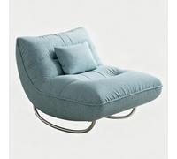 HOLGVE Chaises Longues De Balcon à Bascule, Chaise de Lecture avec Mousse Haute Résilience, Chaise de Lecture Ergonomique, Toutes Saisons, Charge de 330 LB(Blue-A)