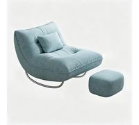 HOLGVE Chaises Longues De Balcon à Bascule, Chaise de Lecture avec Mousse Haute Résilience, Chaise de Lecture Ergonomique, Toutes Saisons, Charge de 330 LB(Blue-B)