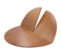 HOLGVE Grand Plateau de Table Rond Pliable, Rallonge Bureau Temporaire Et Peu Encombrante, en Bois pour Réunion, Séminaire, Traiteur, Banquet, Fête(62.9in/160cm)