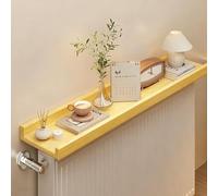 HOLGVE Tablette Radiateur for La Maison, Etagere Radiateur Rangement Et De Décoration a Placer Au-dessus du Cache, Étagère En Bois Poussière for Salon, Chambre Ou Couloir(Giallo,23.6x4.7in/60x12cm)
