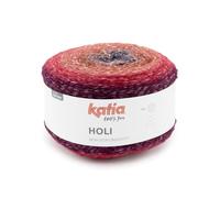 HOLI de Katia en pelotes de 200 g et 660 mètres. (502 - rouge-tuile-noir)