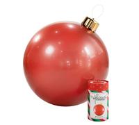 Holiball Décoration de vacances gonflable - Décoration ultime d'intérieur/extérieur - Réutilisable et facile à ranger - Pour mariages, fêtes, événements, couleurs d'équipe - 76,2 cm - Rouge vintage