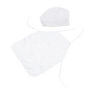Holibanna 1 Ensemble Costume de Chef pour Enfant en âge Cuisinier Accessoire de vêtements de bébé Tenue de séance Photo Nouveau-né Enfant, Chef Acrylique Blanche