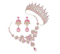 Holibanna 1 Ensemble De Colliers Et Boucles D'Oreilles Couronne Pour Filles Collier Tendance Pour Femmes Présentoir À Bijoux Boucles D'Oreilles Coquillages Pour Demoiselles