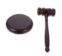 Holibanna 1 Ensemble Marteau de Juge avec Base de Marteau Enchères Créatif pour Jeux de Rôle et Fort pour Juges et Animateurs Enchères