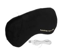 Holibanna 1 Ensemble Masque Chauffant Vapeur Chaleur Refroidissement Oeil Pour Dormir Poussière Diffuseur Lèvre Vide Masques De Voyage Pour Avion Œil Chauffé Nasale Flanelle De Cristal Black