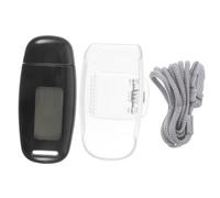 Holibanna 1 Ensemble Podomètre 3D Course Adultes Marche Compteur Pas Podomètres Podomètre Pour Fitness Podomètre Créatif Multifonctionnel Passomètre Portable Podomètre Noir Abs