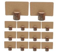 Holibanna 1 Ensemble Porte-Cartes De Visite en Bois Porte-Photos pour Tables Numéro De Table Stands Porte-numéros De Table en Bois Porte-Noms De Table Papier Brown