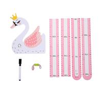 Holibanna 1 ensemble Toise Murale Animaux Autocollant de Hauteur Réutilisable pour Garçon Fille Décoration Murale pour Chambre Salle de Bain et Salon
