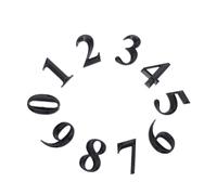 Holibanna 1 Jeu Autocollants Numéros De Maison De Chiffres Adhésifs Pour Plaques De Porte Et Boîtes Aux Lettres Effet Stereoscopique Durable 10 Pièces
