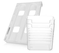Holibanna 1 Jeu Bacs De Rangement Séparateurs Organisateurs De Cuisine Organisateurs Transparents pour Réfrigérateur Conteneurs pour Aliments Conteneurs De Rangement pour 2 pièces