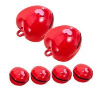 Holibanna 1 Jeu Breloques Forme De Cœur Rouge Avec Cloche Accessoires Diy Charmants Pour Bijoux Et Manuelles 6 Pièces