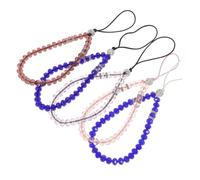 Holibanna 1 Jeu Dragonne De Téléphone Cristal Lot De Chaîne Perte Avec Perles Colorées Accessoires De Décoration Pour Portable Et Pour Femmes Et 5 Pièces