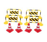 Holibanna 1 Jeu Jouets De Route Avertir Bar Pôle Dehors Nombre Arrêt Cônes De Signalisation, Jeu De Rôle pour Enfants Voiture Pliant Arrondisseurs Jouer Conduire Site Pré Abdos 8 Pièces