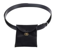 Holibanna 1 Jeu Vêtements De Banane De Fête Costume De La Renaissance d'halloween Pochette Ceinture à Rivets Ceinture Médiéval Cosplay Pirate d'halloween Étui à Main PU Black