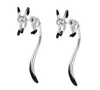 Holibanna 1 Paire boucles d'oreilles renard boucles d'oreilles fantaisie femme boucles d'oreille fantaisie goujons mignon boucles d'oreilles uniques décors d'oreille élégants cuivre argenté