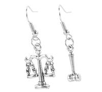 Holibanna 1 Paire Jauge Des Boucles D'oreilles Boucles D'oreilles Balance De Justice Avocat Boucles D'oreilles En Sterling Bijoux Pendant Alliage De Zinc
