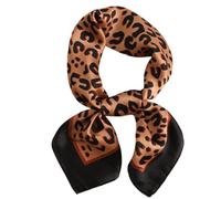 Holibanna 1 Pc Foulard en soie léopard écharpe scarf panthère mothers day chèche foulard leopard echarpes femme Petit manteau femme accessoire de