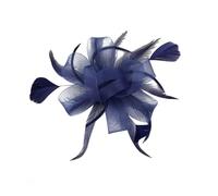 Holibanna 1 Pc pince à cheuveux feminicene decoration feist gala décoration pince à cheveux joyaux de cheveux pour femmes ornement de cheveux fleur pince à mailles coiffe en maille Navy