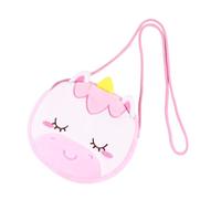 Holibanna 1 Pièce à Bandoulière Licorne Porte-Monnaie Licorne Portefeuille Licorne pour Les Filles Cotillons Licorne Accessoires Licorne pour Petites Filles Mignon Corps Rose Polyester