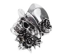 Holibanna 1 Pièce Broche Halloween Broche de Style Rétro avec Crâne Accessoire de Fête Élégant pour Halloween et Occasions Spéciales