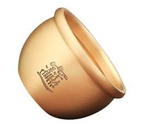 Holibanna 1 pièce Cendrier Doré Ornement Feng Shui Accessoire de Bureau Maison Design Créatif pour Décoration Intérieure Support Pratique pour Cendres