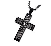Holibanna 1 pièce Collier Croix Acier Inoxydable pour Hommes et Femmes Pendentif Simple avec Chaîne de Bijoux Unisexes Élégants et Modernes