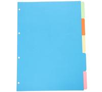 Holibanna 10 Intercalaires de Classeur Colorés en Papier A4 Onglets Écrits, Accessoires de Reliure Créatifs pour Rapports et Livres, Lot de 2 Packs