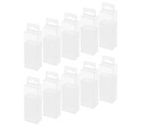 Holibanna 10 Pièces Boîte de Rangement Extensible et Couvercle Transparent Séparateurs Internes en Plastique pour Mèches pour Atelier et Boîtes à Outils Mobiles
