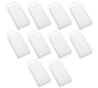 Holibanna 10 Pièces Boîte de Rangement Extensible pour Mèches de Forage en Plastique Compartiments Internes et Couvercle Transparent, pour Outils Mobiles et Forets de Remplacement