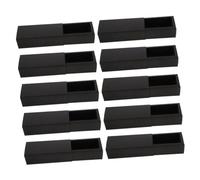 Holibanna 10 Pièces Boîte De Rouge à Lèvres Cale Boîtes à Monnaie De Bouteille De Brillant à Lèvres Tube De Rouge à Lèvres Noir Papier Kraft Black