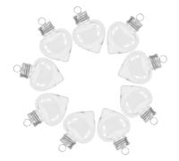 Holibanna 10 Pièces Bouteille Décorative Souhait Ornement Noël Bonbons Bouteilles Cruche Petit Atsem Bonbonnière Bouteille De Bricolage Transparent L'animal De Compagnie
