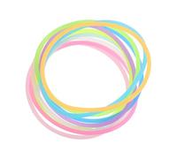 Holibanna 10 pièces Bracelets Silicone Colorés Lumineux et Élastiques Cheveux Accessoires Fête Cadeau Anniversaire Invités Bandes Phosphorescentes Multifonctions