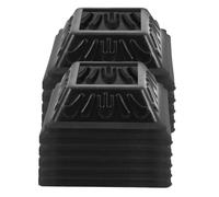 Holibanna 10 pièces Cache Pied de Clôture PVC Couvre Poteau Noir pour Garde-corps Intérieur Extérieur Habillage de Colonne Facile à Installer pour Terrasse Escalier et Porche
