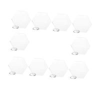 Holibanna 10 pièces Cartes Marque Place Acrylique Hexagonales Transparentes avec Support Cartes Nom Table Mariage Décoratives pour Banquets et Réceptions